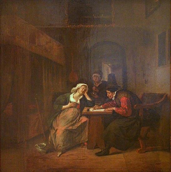 Jan Steen Physician and a Woman PatientPhysician and a Woman Patient oil painting picture
